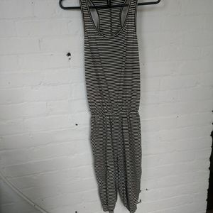 Vintage Style Striped Romper Small
